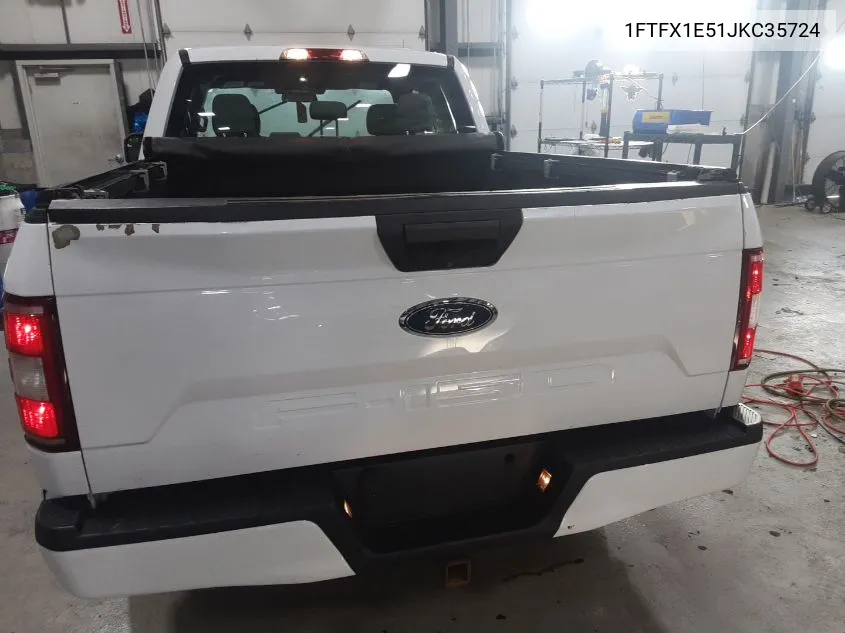 2018 Ford F-150 Xl VIN: 1FTFX1E51JKC35724 Lot: 40768305