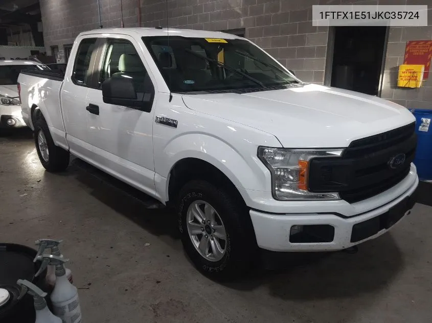 2018 Ford F-150 Xl VIN: 1FTFX1E51JKC35724 Lot: 40768305