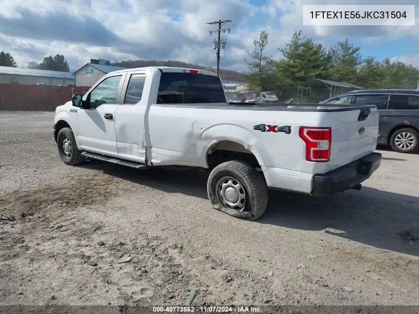 2018 Ford F-150 Xl VIN: 1FTEX1E56JKC31504 Lot: 40773562