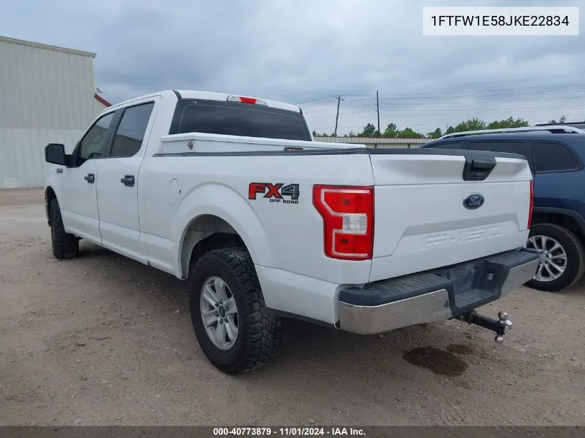 2018 Ford F-150 Xl VIN: 1FTFW1E58JKE22834 Lot: 40773879