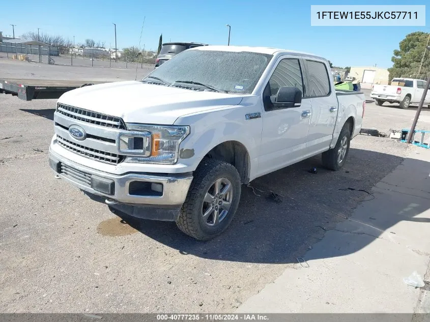 2018 Ford F-150 Xlt VIN: 1FTEW1E55JKC57711 Lot: 40777235