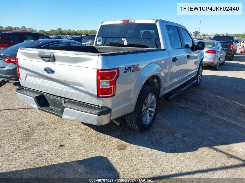 2018 Ford F-150 Xl VIN: 1FTEW1CP4JKF02440 Lot: 40787027