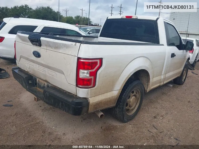 2018 Ford F-150 Xl VIN: 1FTMF1CB4JKD80131 Lot: 40788154