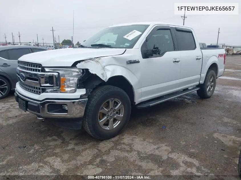 2018 Ford F-150 Xlt VIN: 1FTEW1EP0JKE65657 Lot: 40798108