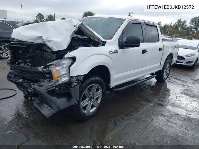 2018 Ford F-150 Xl VIN: 1FTEW1EB0JKD12572 Lot: 40809989