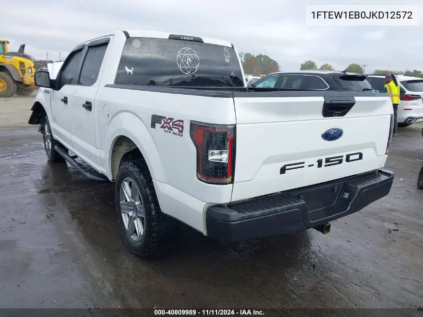 2018 Ford F-150 Xl VIN: 1FTEW1EB0JKD12572 Lot: 40809989