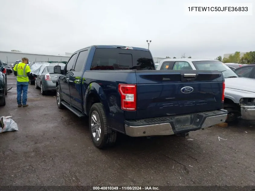 2018 Ford F-150 Xlt VIN: 1FTEW1C50JFE36833 Lot: 40810349