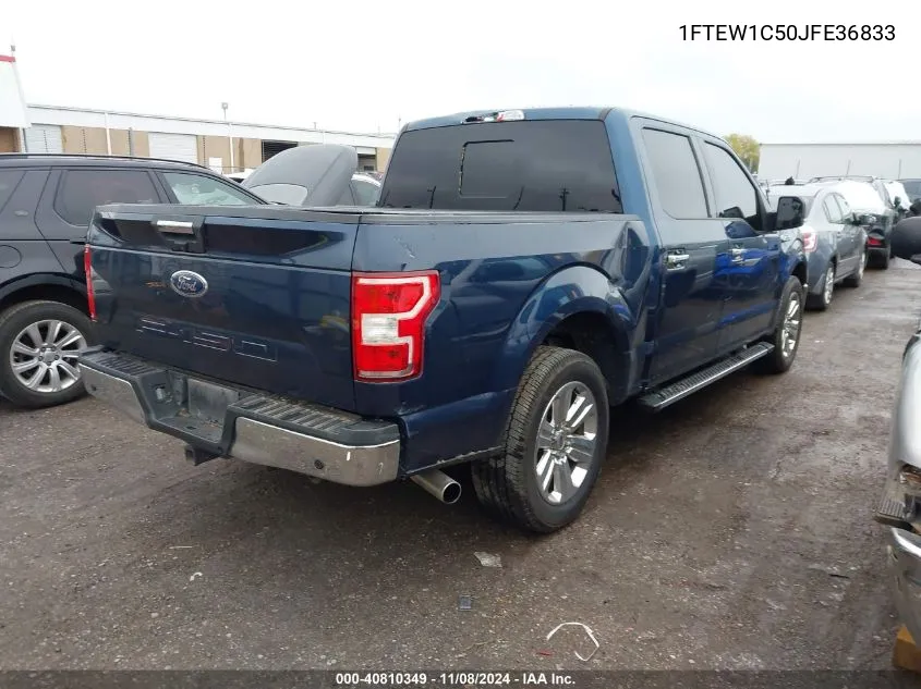 2018 Ford F-150 Xlt VIN: 1FTEW1C50JFE36833 Lot: 40810349