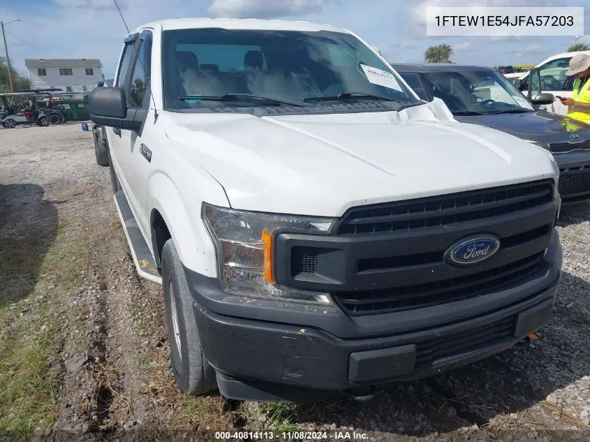 2018 Ford F-150 Xl VIN: 1FTEW1E54JFA57203 Lot: 40814113