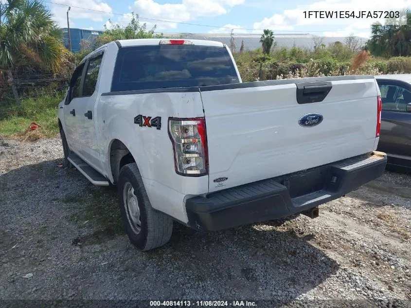 2018 Ford F-150 Xl VIN: 1FTEW1E54JFA57203 Lot: 40814113