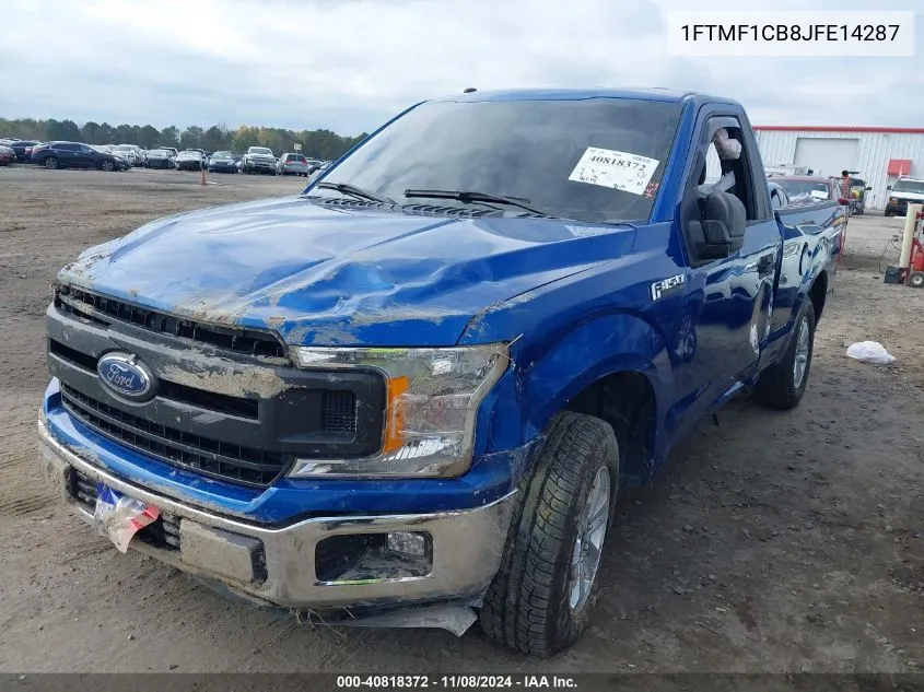 2018 Ford F-150 Xl VIN: 1FTMF1CB8JFE14287 Lot: 40818372