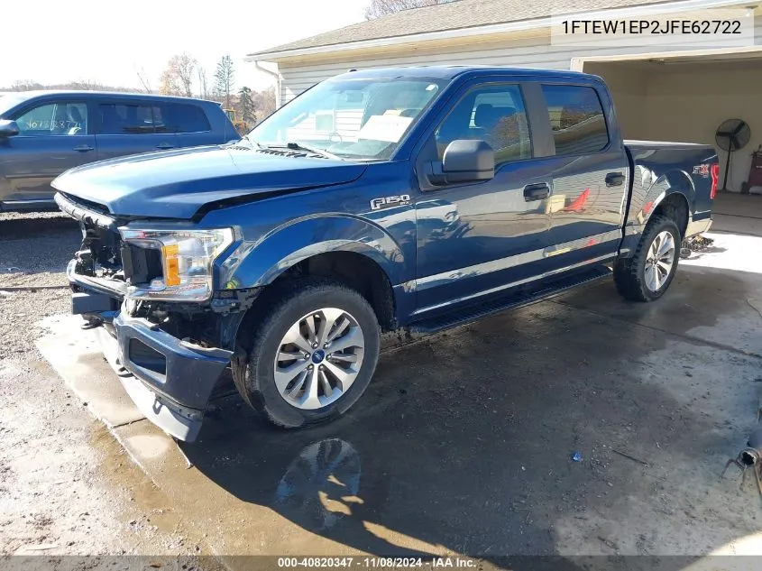 2018 Ford F-150 Xl VIN: 1FTEW1EP2JFE62722 Lot: 40820347