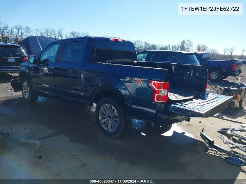 2018 Ford F-150 Xl VIN: 1FTEW1EP2JFE62722 Lot: 40820347