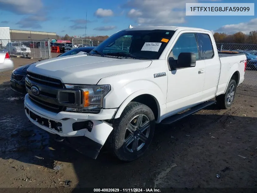 2018 Ford F-150 Xlt VIN: 1FTFX1EG8JFA59099 Lot: 40820629