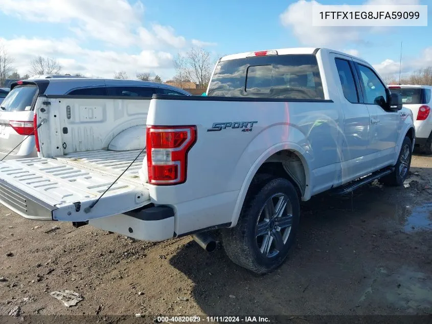 2018 Ford F-150 Xlt VIN: 1FTFX1EG8JFA59099 Lot: 40820629