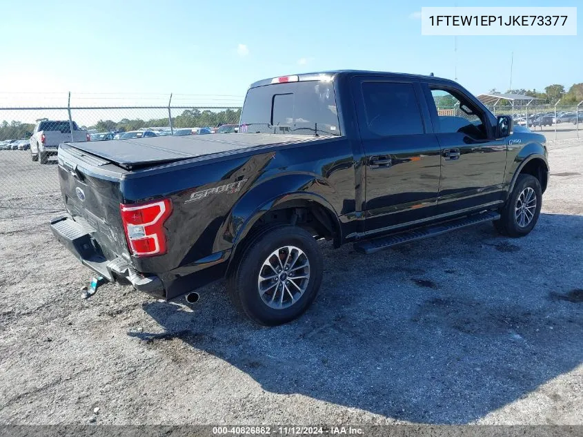 2018 Ford F-150 Xlt VIN: 1FTEW1EP1JKE73377 Lot: 40826882