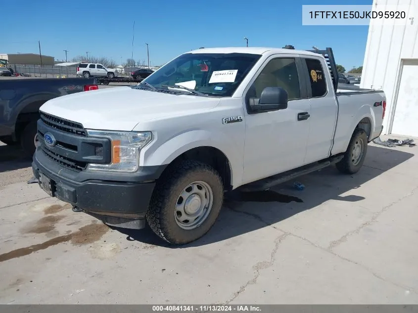 2018 Ford F-150 Xl VIN: 1FTFX1E50JKD95920 Lot: 40841341