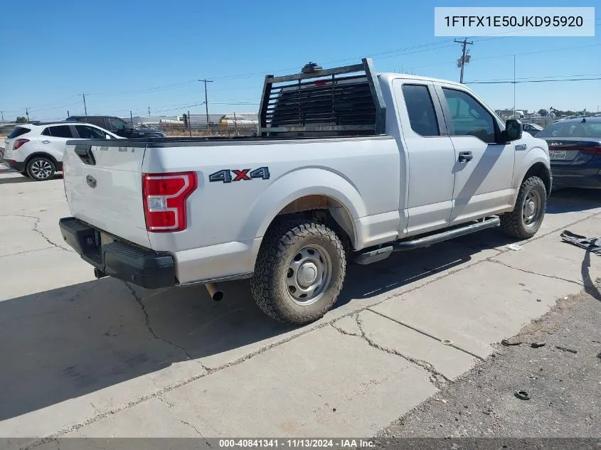 2018 Ford F-150 Xl VIN: 1FTFX1E50JKD95920 Lot: 40841341