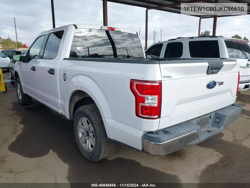 2018 Ford F-150 Xlt VIN: 1FTEW1CB0JKC86610 Lot: 40848856