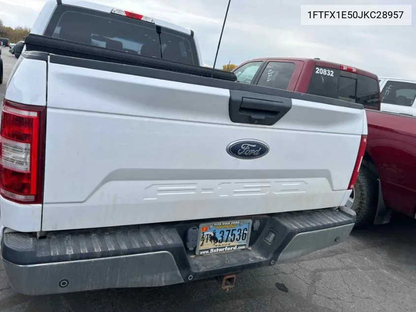 2018 Ford F150 Super Cab VIN: 1FTFX1E50JKC28957 Lot: 40848943