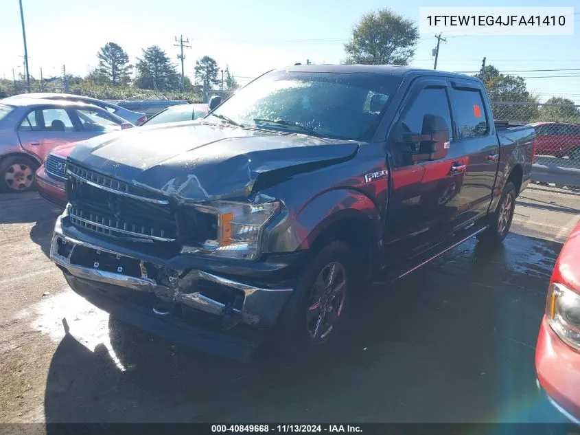 1FTEW1EG4JFA41410 2018 Ford F-150 Xlt