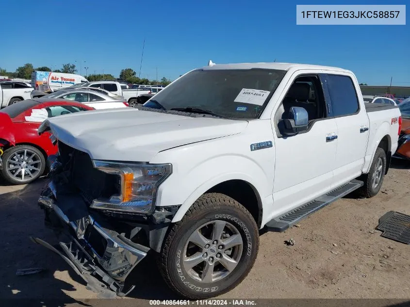 1FTEW1EG3JKC58857 2018 Ford F-150 Lariat