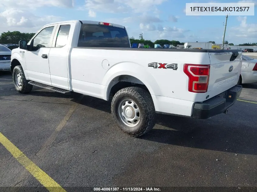 2018 Ford F-150 Xl VIN: 1FTEX1E54JKC12577 Lot: 40861387