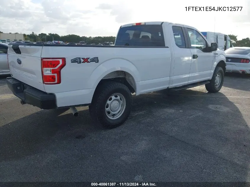 2018 Ford F-150 Xl VIN: 1FTEX1E54JKC12577 Lot: 40861387