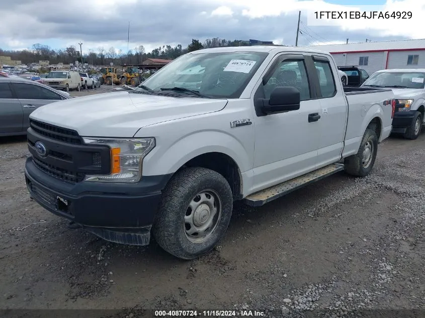 2018 Ford F-150 Xl VIN: 1FTEX1EB4JFA64929 Lot: 40870724