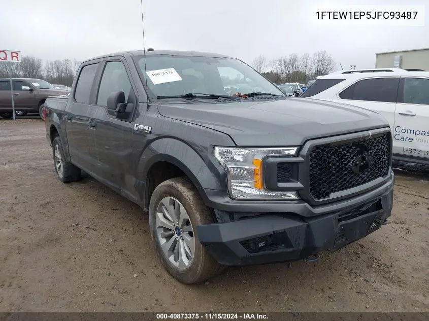 2018 Ford F-150 Xl VIN: 1FTEW1EP5JFC93487 Lot: 40873375