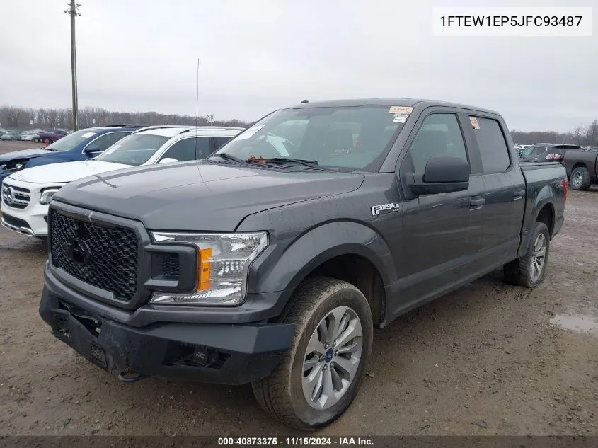 2018 Ford F-150 Xl VIN: 1FTEW1EP5JFC93487 Lot: 40873375