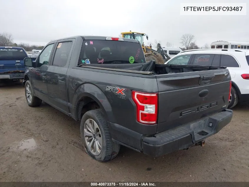 2018 Ford F-150 Xl VIN: 1FTEW1EP5JFC93487 Lot: 40873375