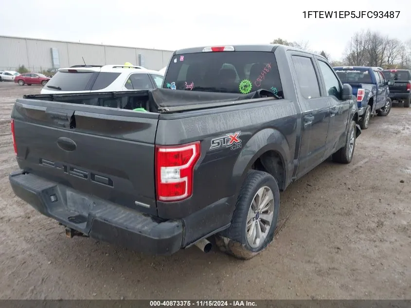 2018 Ford F-150 Xl VIN: 1FTEW1EP5JFC93487 Lot: 40873375