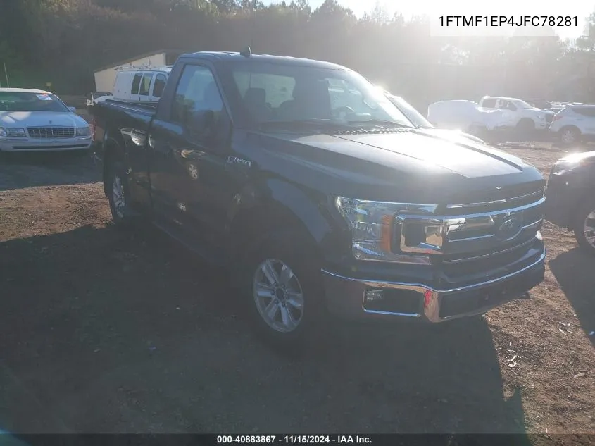 2018 Ford F-150 Xlt VIN: 1FTMF1EP4JFC78281 Lot: 40883867