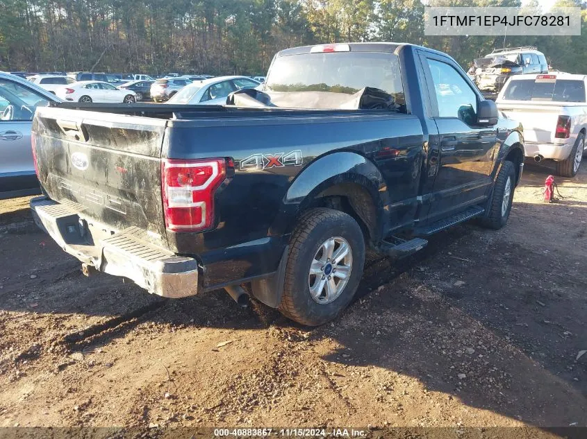 2018 Ford F-150 Xlt VIN: 1FTMF1EP4JFC78281 Lot: 40883867