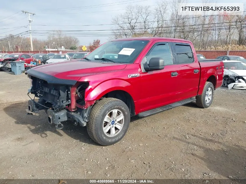 2018 Ford F-150 Xlt VIN: 1FTEW1EB4JKF65393 Lot: 40889565