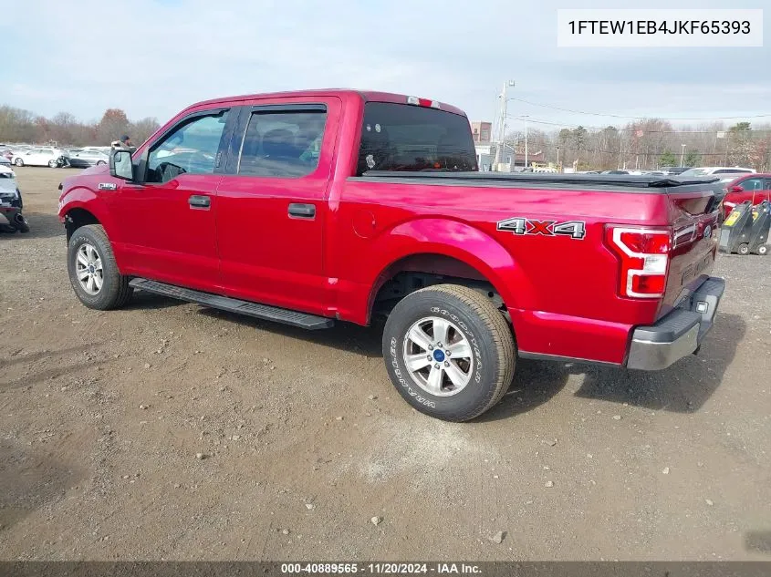 2018 Ford F-150 Xlt VIN: 1FTEW1EB4JKF65393 Lot: 40889565