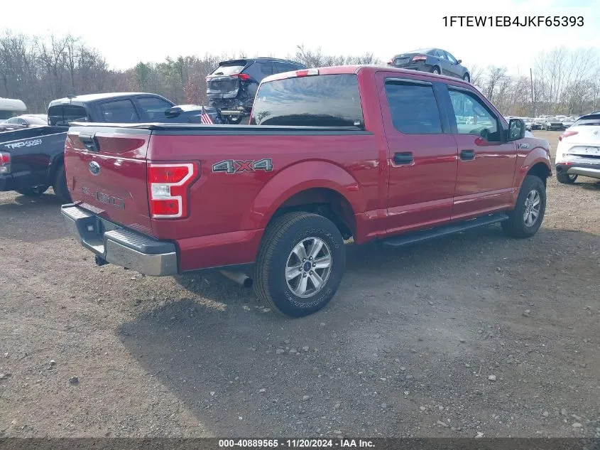 2018 Ford F-150 Xlt VIN: 1FTEW1EB4JKF65393 Lot: 40889565