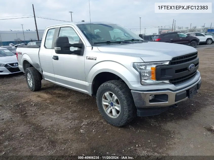 2018 Ford F-150 Xl VIN: 1FTEX1EPXJFC12383 Lot: 40906235