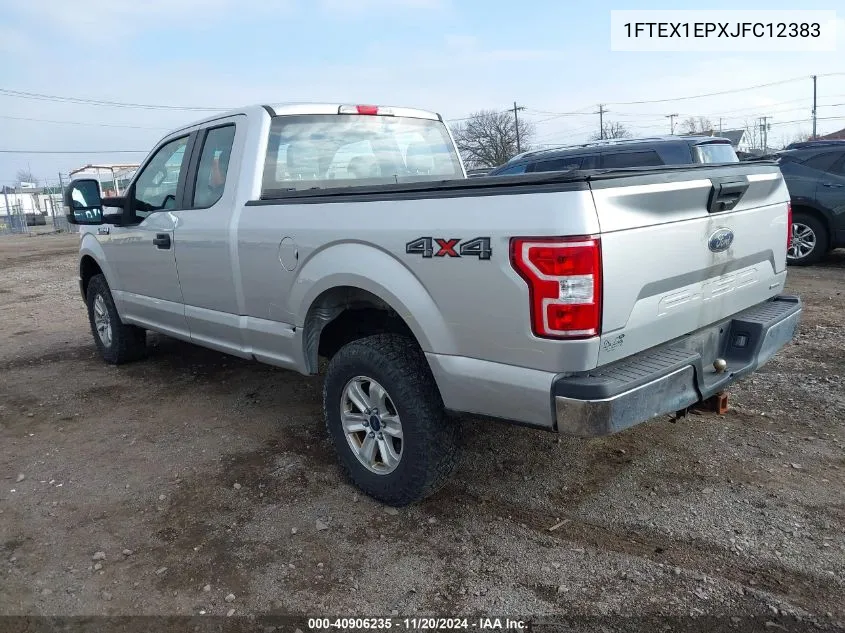 2018 Ford F-150 Xl VIN: 1FTEX1EPXJFC12383 Lot: 40906235