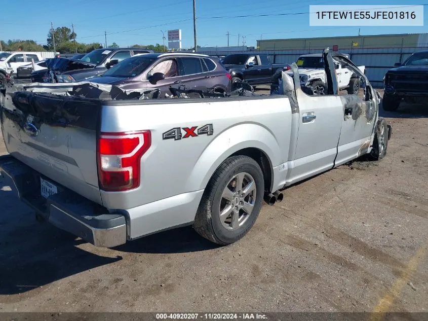 2018 Ford F-150 Xlt VIN: 1FTEW1E55JFE01816 Lot: 40920207