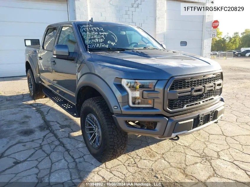 1FTFW1RG5KFC20829 2019 Ford F-150