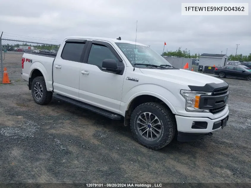 1FTEW1E59KFD04362 2019 Ford F-150 Xlt