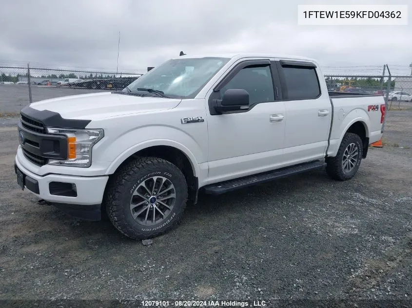 2019 Ford F-150 Xlt VIN: 1FTEW1E59KFD04362 Lot: 12079101