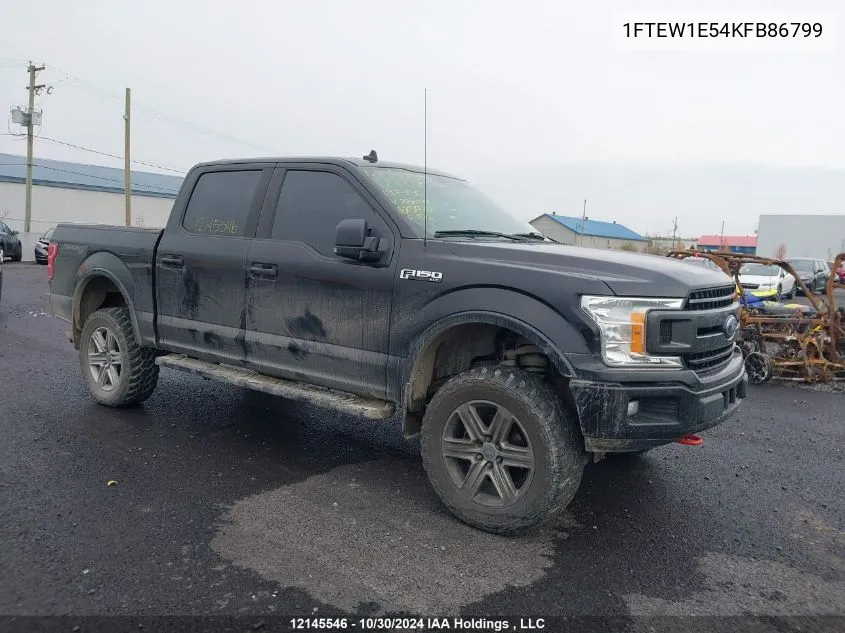 2019 Ford F150 Supercrew VIN: 1FTEW1E54KFB86799 Lot: 12145546