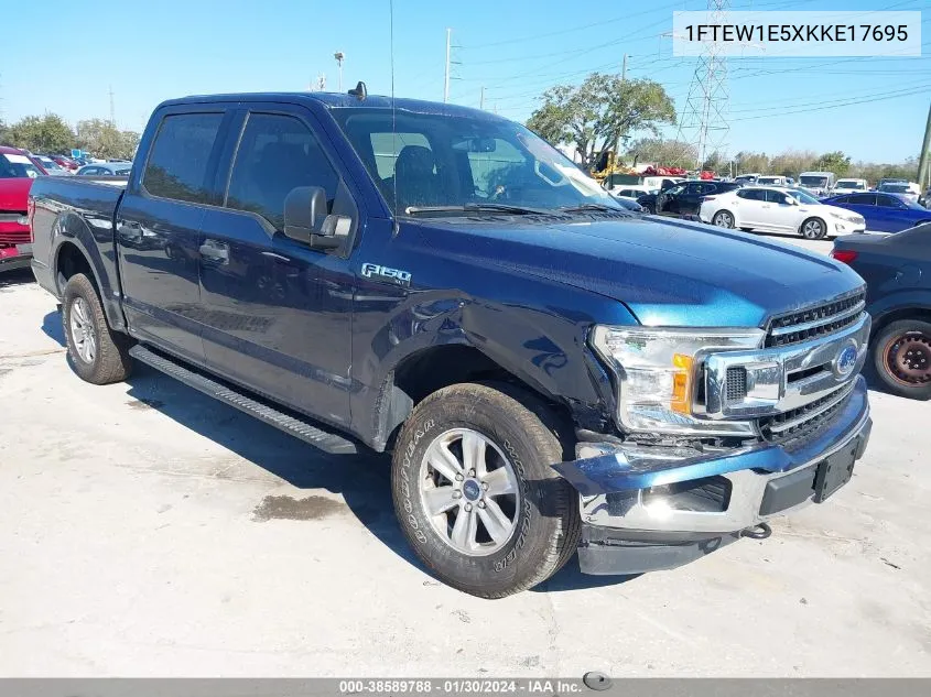 2019 Ford F-150 Xlt VIN: 1FTEW1E5XKKE17695 Lot: 38589788