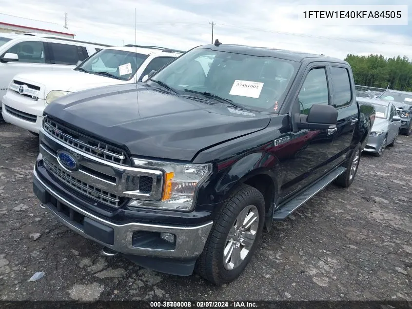 2019 Ford F-150 Xlt VIN: 1FTEW1E40KFA84505 Lot: 38700008