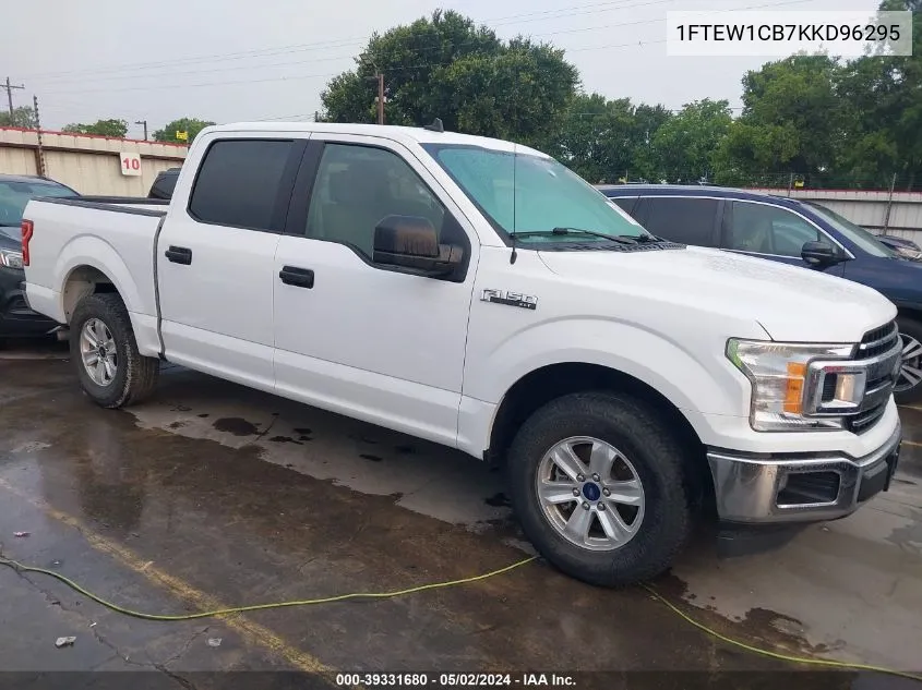 2019 Ford F-150 Xlt VIN: 1FTEW1CB7KKD96295 Lot: 39331680