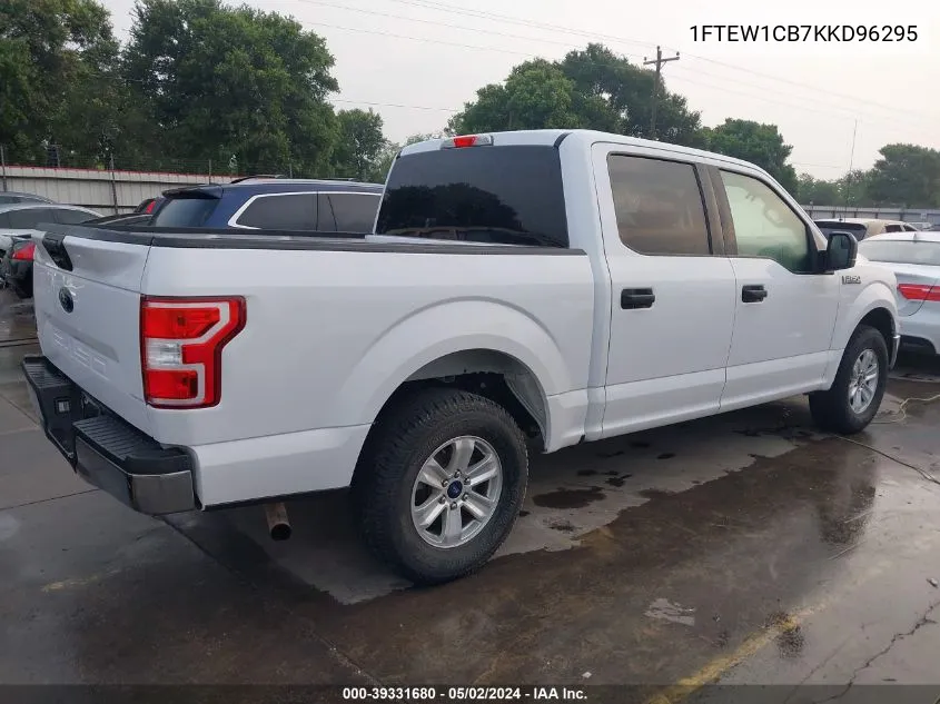 2019 Ford F-150 Xlt VIN: 1FTEW1CB7KKD96295 Lot: 39331680