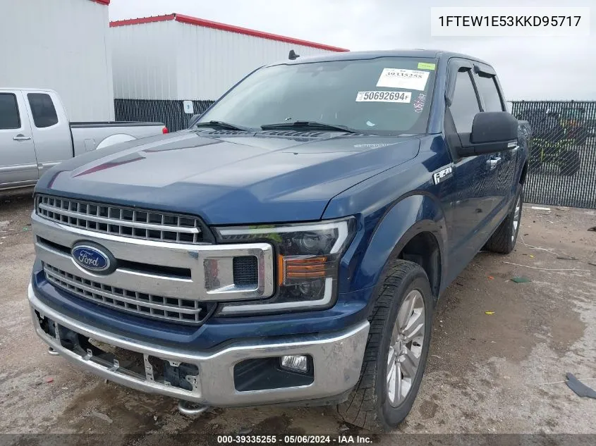 1FTEW1E53KKD95717 2019 Ford F-150 Xlt